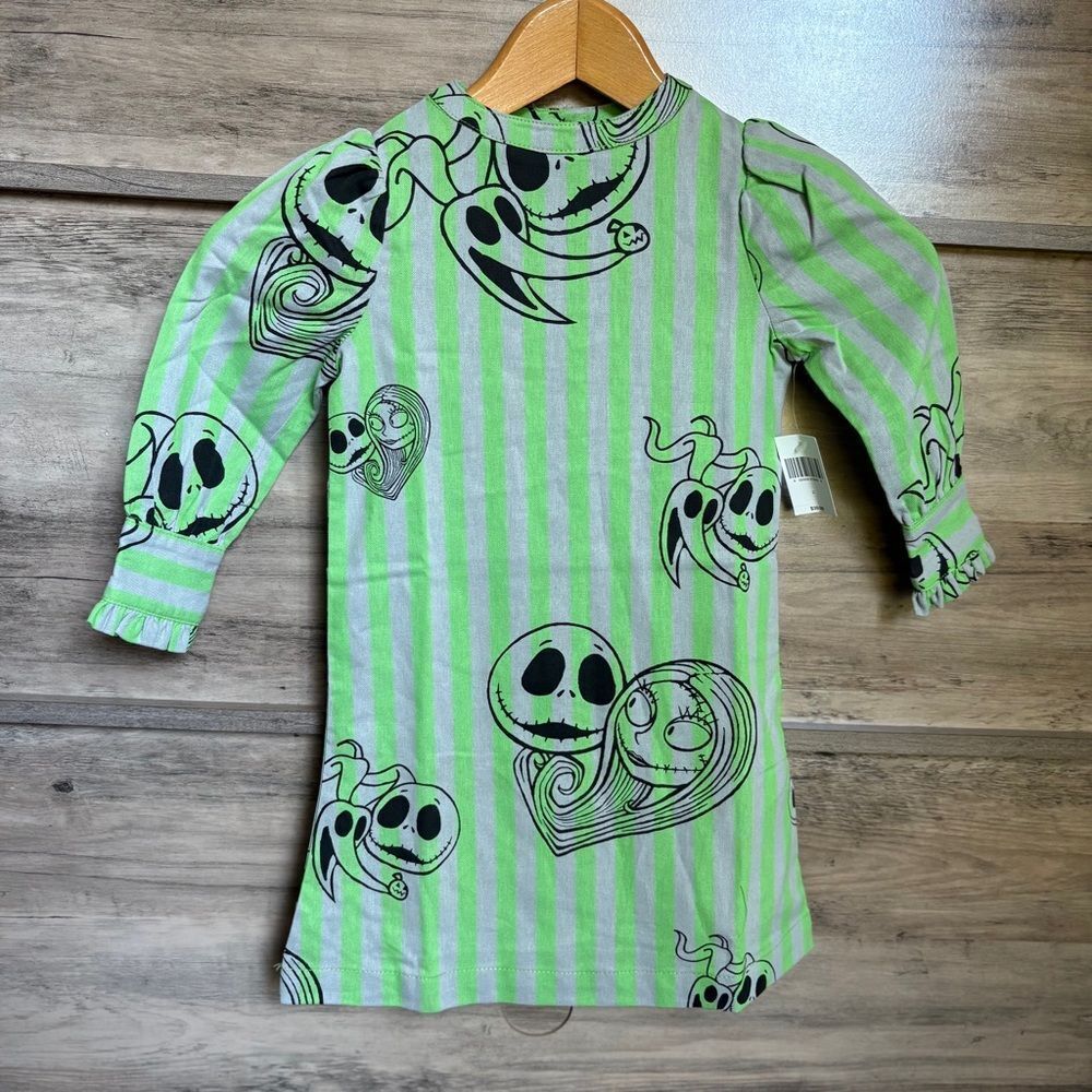 Disney Girls 2T Nightmare Before Christmas Jack Skellington Dress Halloween